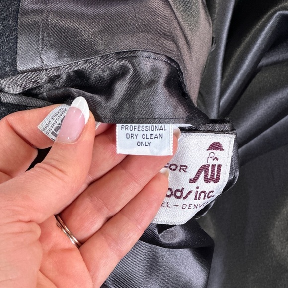 Stanton Wood USA Made Wool Overcoat Double Breasted Mens Large - Picture 10 of 16